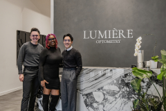 Lumière Optometry's Staff: Thomas, Jasmin & Dr. Ngo